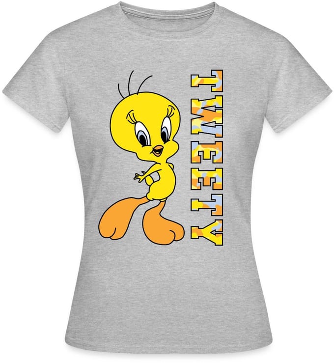 Looney Tunes Tweety Camouflage T-Shirt Dames