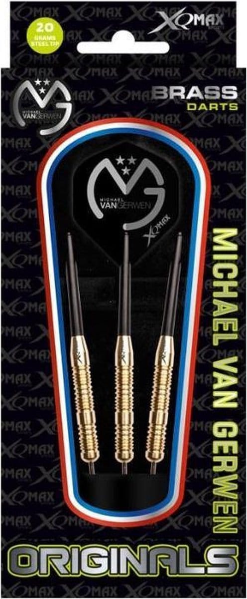 XQMax Michael Van Gerwen Dartset Steeltip Zwart Gewicht 20 Gram