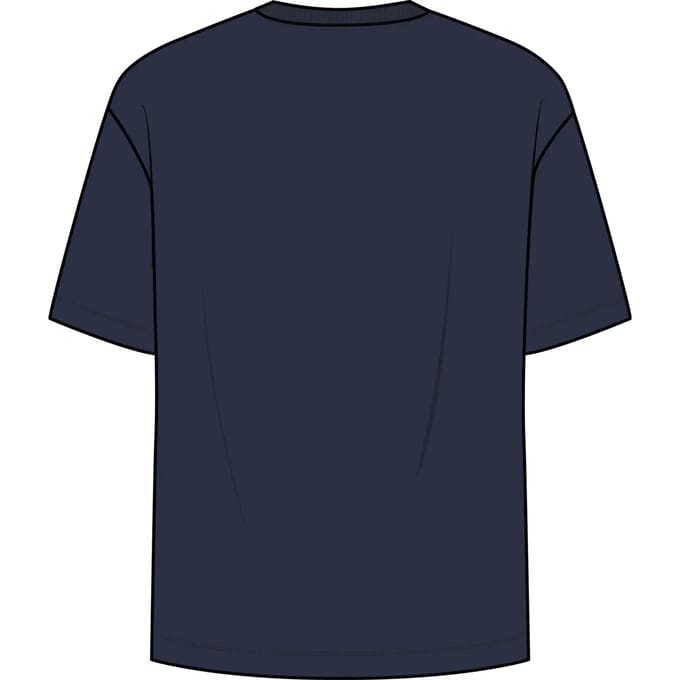 FILA Doccia Relaxed Logo Graphic T-shirt Black Iris Taglia: L | Magliette basic Outlet | Uomo | Nero