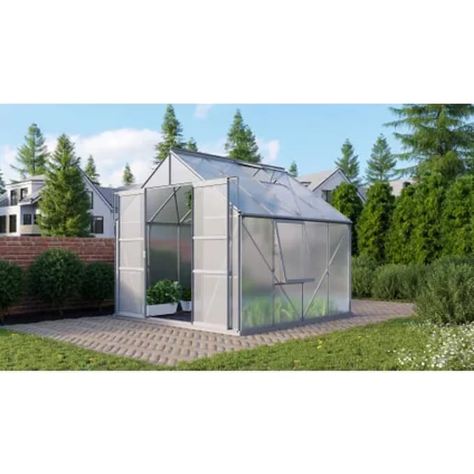 Vitavia Tuinkas Meridian 2 6700 - Polycarbonaat 4mm - Aluminium - 257x258x232cm