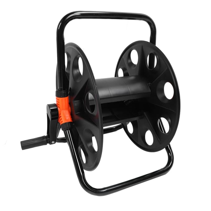 Tuinslanghaspel Professioneel Versterkt 164,0ft Waterslanghaspel Waterslanghouder voor Buiten black
