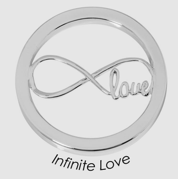 Quoins QMB-46M-E Black Label Infinity Love staal zilverkleurig Medium