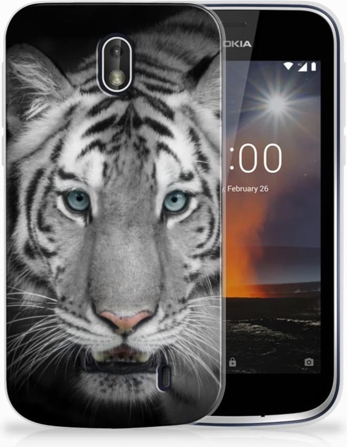 Nokia 1 TPU Hoesje Tijger