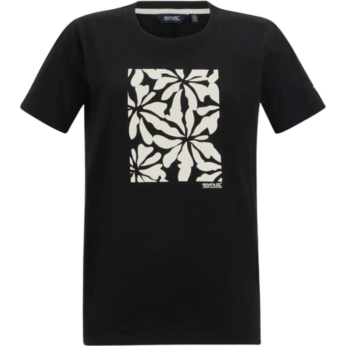 Regatta Dames/Dames Filandra VX Bloemenpatroon T-shirt (Zwart)