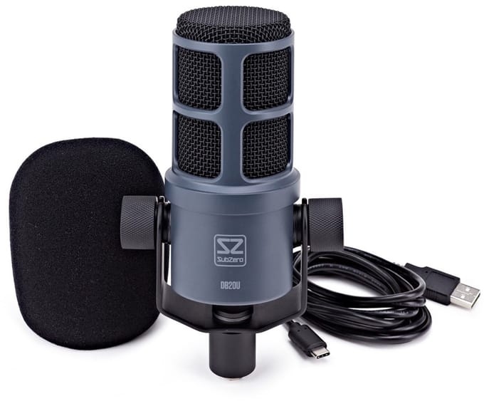 SubZero DB20U Dynamic USB/XLR Podcast Microphone