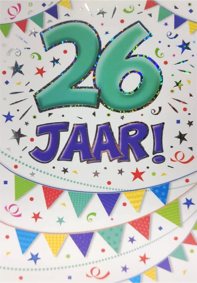 Verjaardagskaart - That Funny Age - 26 jaar - Met Envelop - Per stuk