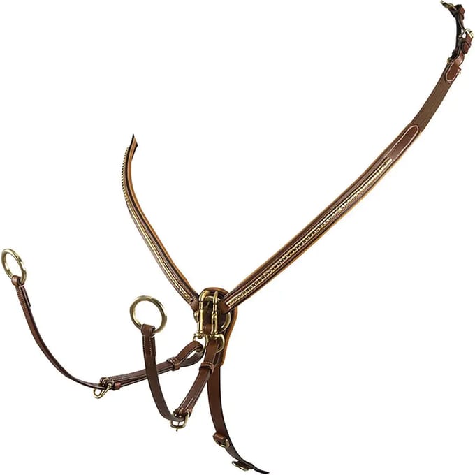 Lederen jachtcollier Equestro