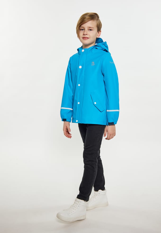 Schmuddelwedda Mackintosh jongens (kinderen) Cyaan blauw