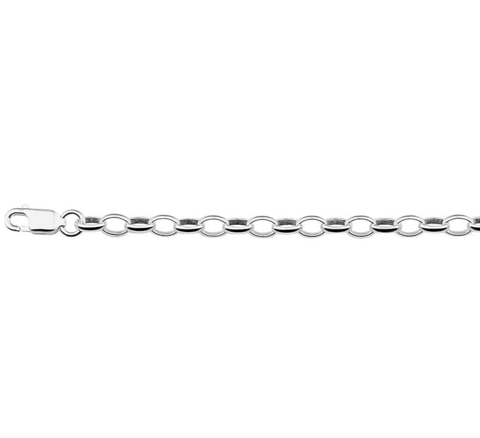 Armband Jasseron 3,7 Mm Zilver Gerhodineerd