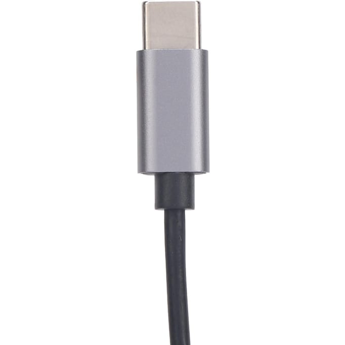 Telefoonheadset met microfoon met ruisonderdrukking Enkeloorsondersteuning USB C naar USB 3.5mm Connector