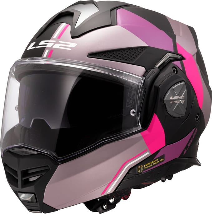 LS2 FF901 Advant X Ultra Grijs Paars 06 Systeemhelm - Helm