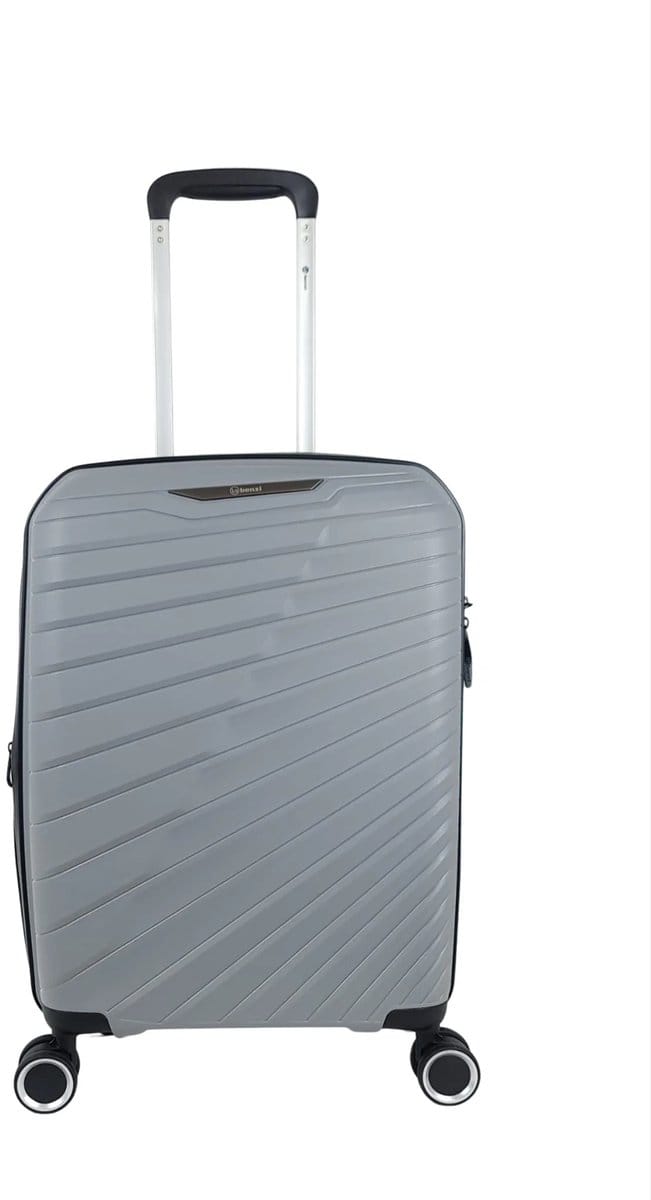 Benzi Salvador Handbagage Koffer 55 cm - 34/39 liter - Expandable - Grijs