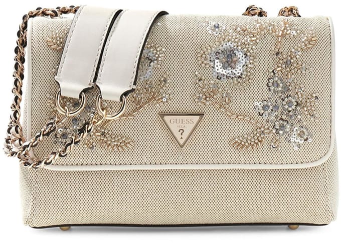 Guess Giully 2 Kleine Schoudertas Dames - Imitatieleer - FlDonker Groena Multi