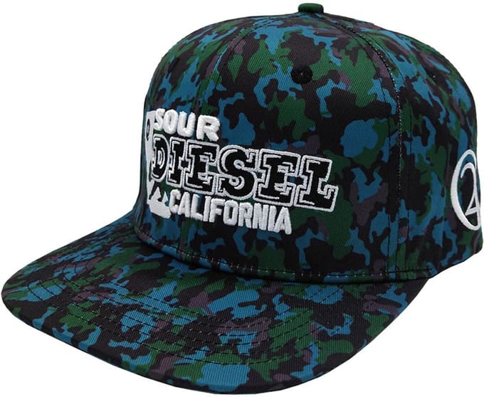 Lauren Rose - 420 Collection - Sour Diesel Camo - Snapback Hat - Blue