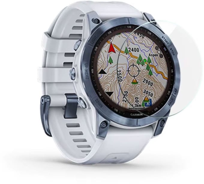 Screenprotector geschikt voor Garmin Quatix 7 - Volledige cover - Hoge kwaliteit screen protector - PMMA - 1 stuks - TechDefend