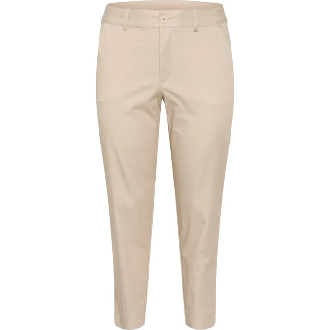 Damesbroek 7/8 chino KAFFE Curve Leana
