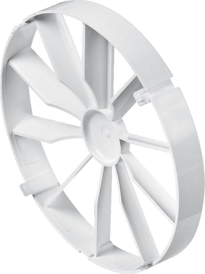AWENTA terugslagklep Ø100 mm - voor badkamerventilatoren - Kunststof