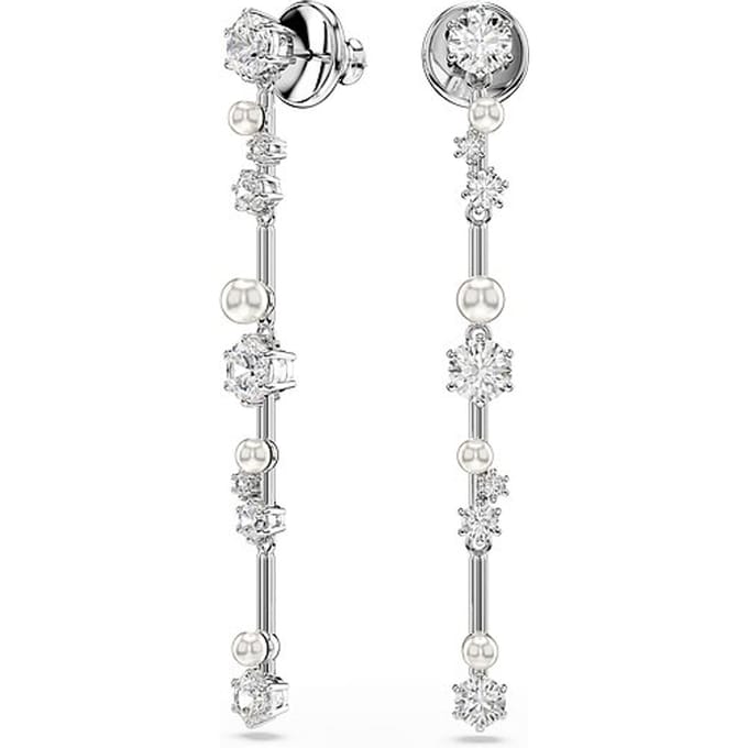 Swarovski 'Constella Bars' Dames Oorbellen van Basismetalen - Zilver 5705614