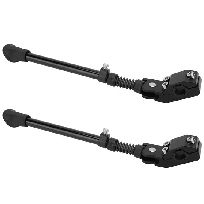 2 stuks verstelbare zijstandaards voor mountainbikes, fietsaccessoires black