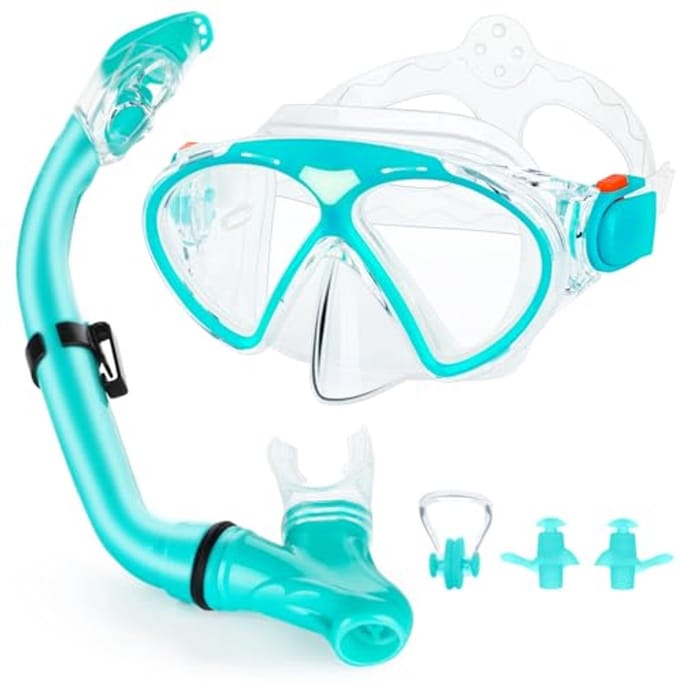 Snorkelset voor Kinderen met Duikbril en Droog Snorkel