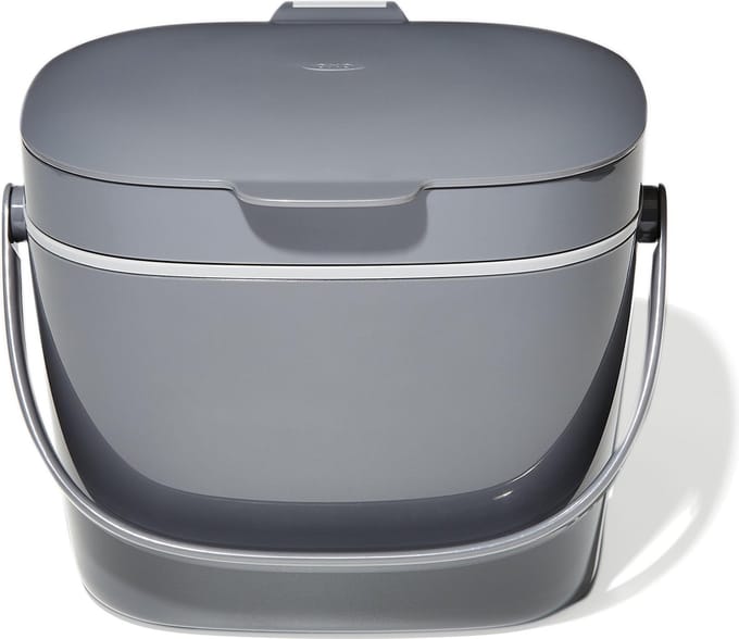 OXO - Afvalbak aanrecht - 6.5 liter - Grijs