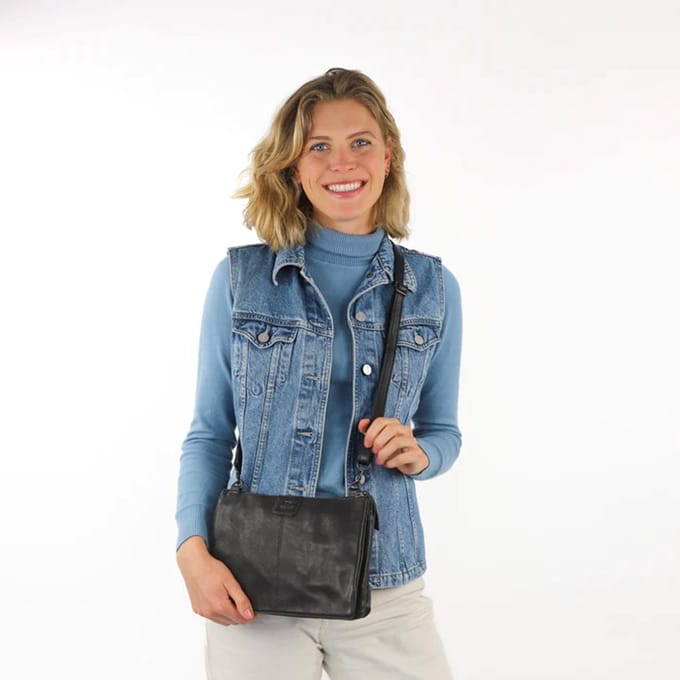 Bear Design Bea Leren Schoudertas - Cognac
