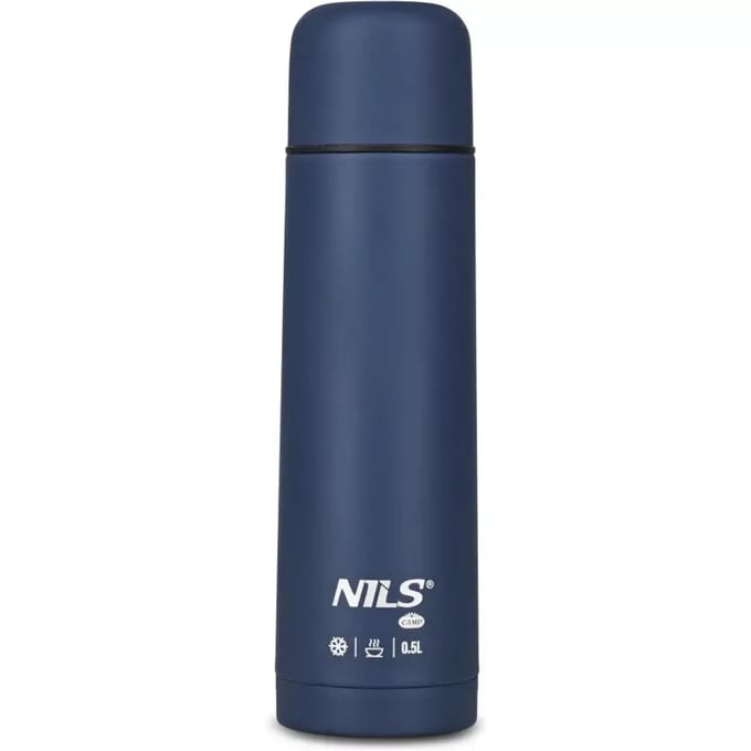 NILS Thermos Fles 500ml - RVS Dubbelwandig, Lekvrij