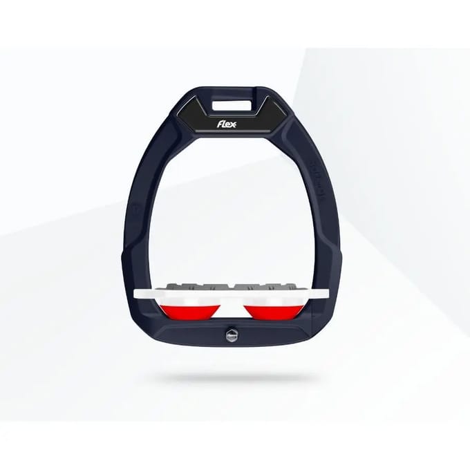 Veiligheidseisen voor paardrijden Plat Grip Rood/Wit/Rood Flex-On Safe-On