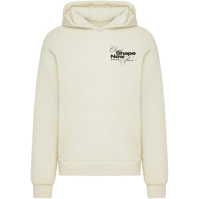 Mister Tee - Classic Shape New Power Fluffy Hoodie/trui - S - Creme