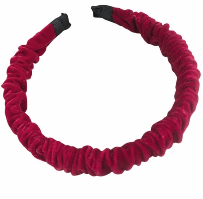 Haarband Fluweel Rood 2.5 cm - Charme Bijoux