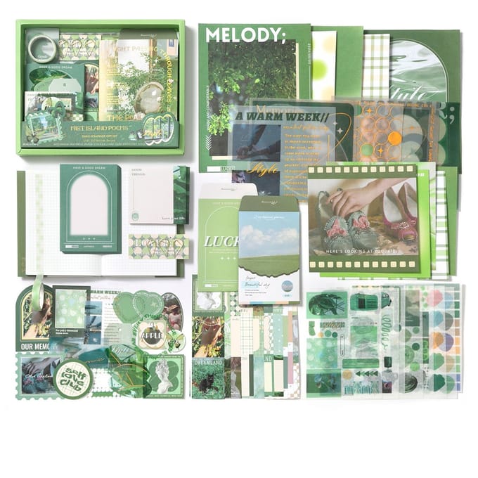 SIMNO® Bullet journal set A6 - 195-delig - Misty Island