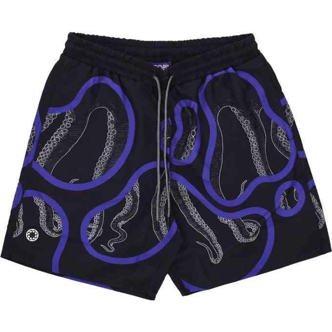 Heren zwemshort gebeitst boardshort zwart