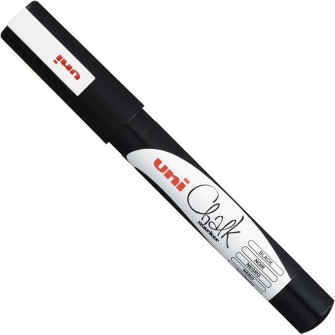 Chalk marker PWE-3M zwart