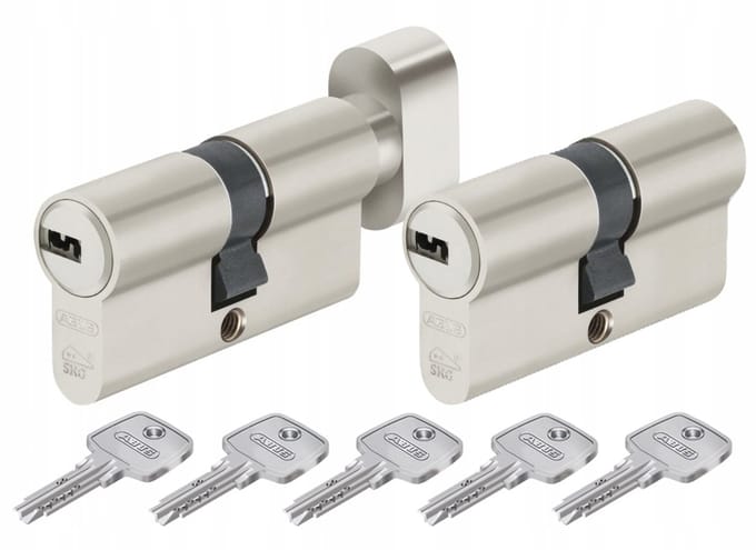 ABUS D10 Cilinderslot met knop - 35/30mm - 5 sleutels