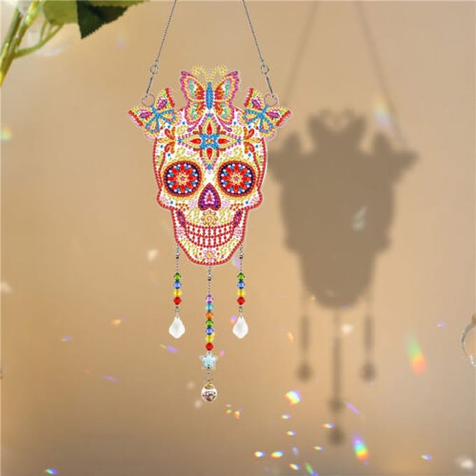 diamond painting raamdecoratie - Skelet