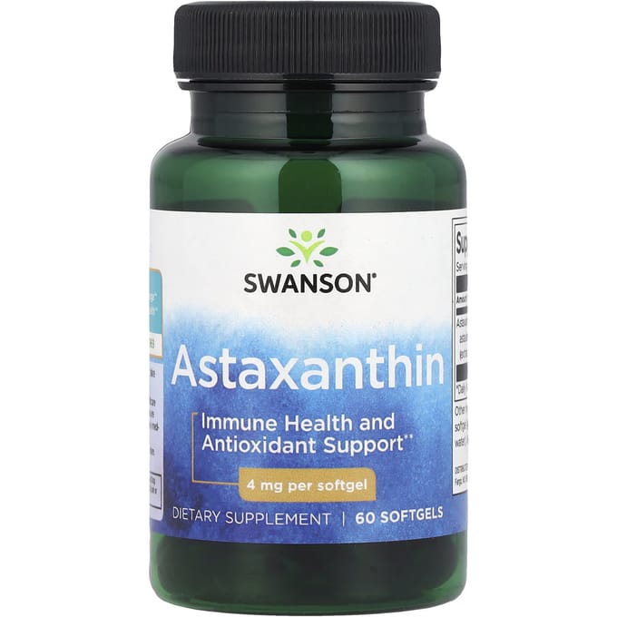 Astaxanthine, 4 mg, 60 softgels
