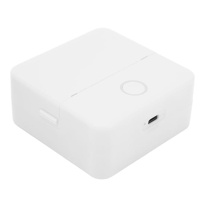 Mini Draagbare Thermische Printer Inktloze Zakprinter met APP voor Foto's Retro Stijl Foto's wit