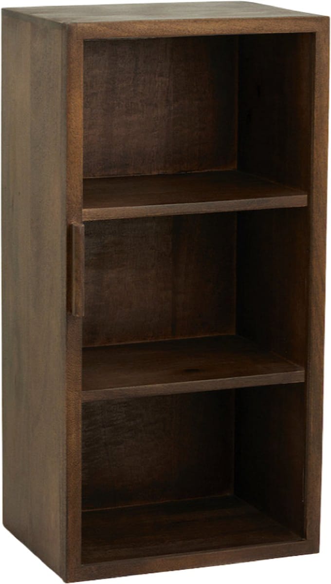 Nordal Wandkastje Nango mangohout met 1 deur 30 x 22 x 60cm