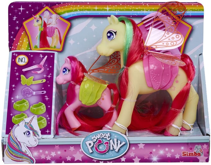 Simba Sweet Pony Kappop Fairies speelgoedset met accessoires.