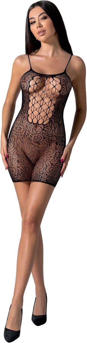 Passion - Bs096 Black Bodystocking One Size