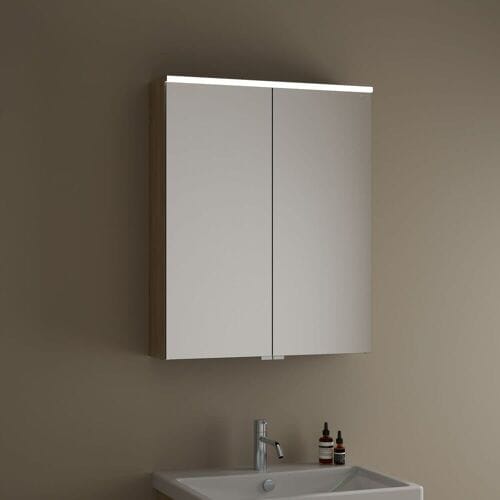 burgbad Eqio mirror cabinet with LED top light 65 cm SPGS065-F3180