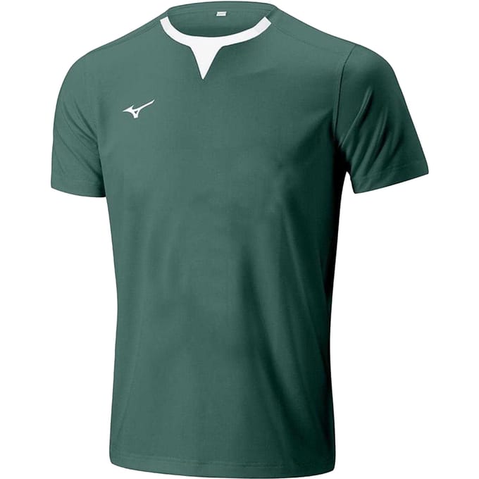 Mizuno Heren Authentiek Logo Trainings Rugby Shirt (Fles groen)