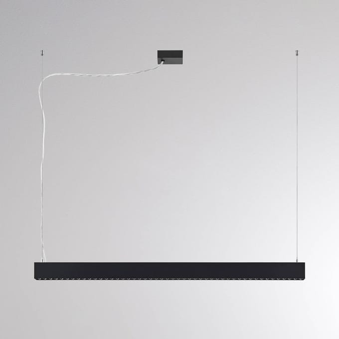 Molto Luce LED hanglamp PERFORA PROLINE M zwart 106 cm DALI up/down