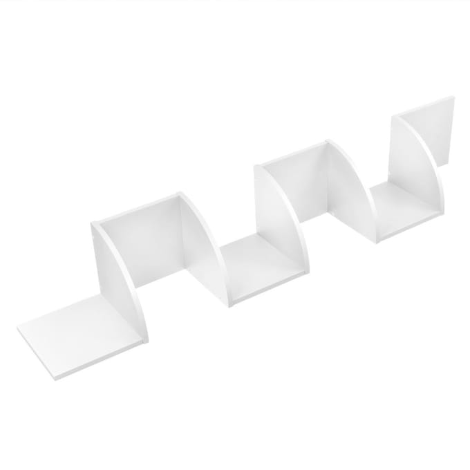 [en.casa]® Design wandplank - planken - wit model 4