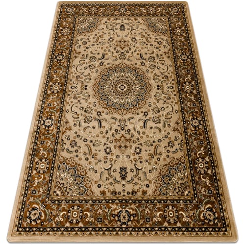 Kleden Rugsx Tapijt ROYAL E0177 Kader, rozet - beige 200x290 cm