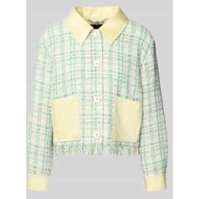Regular fit blazer met franjes