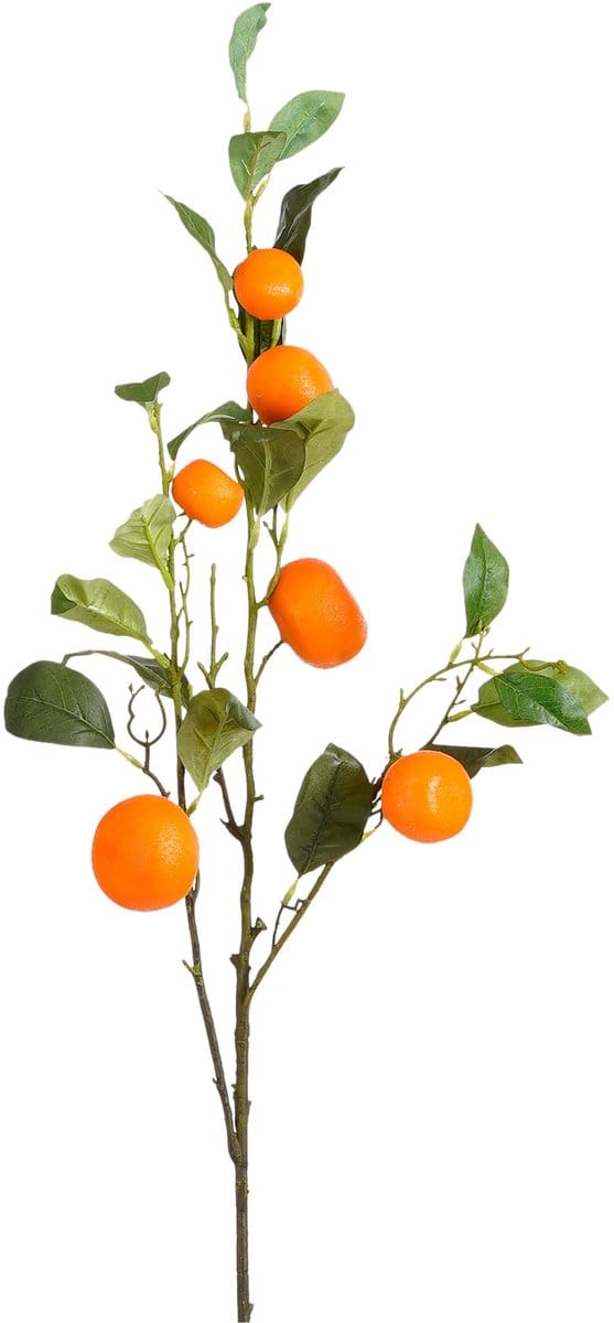 Mica Decorations Tangerine Kunsttak - H104 cm - Oranje
