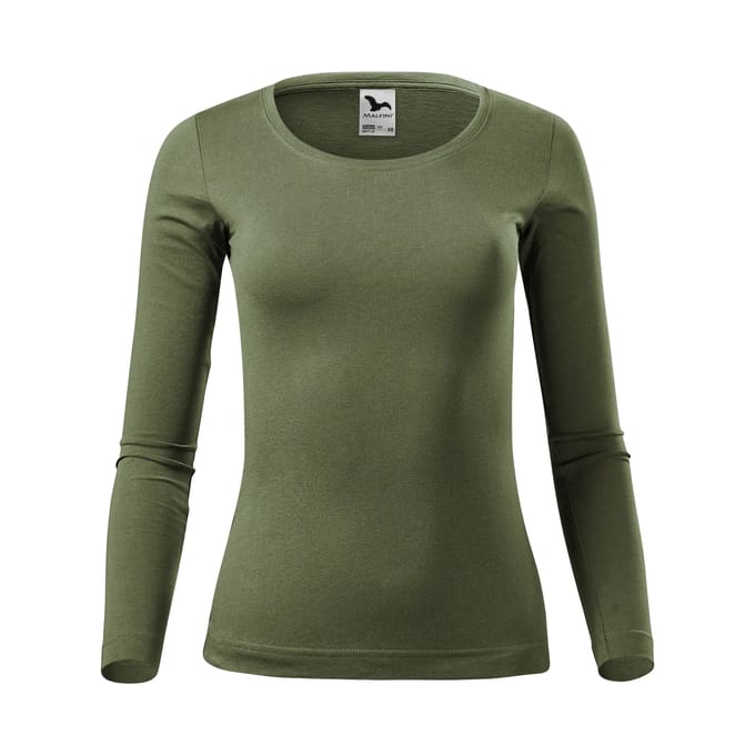 Dames-T-shirt met lange mouwen Malfini Fit-T 169