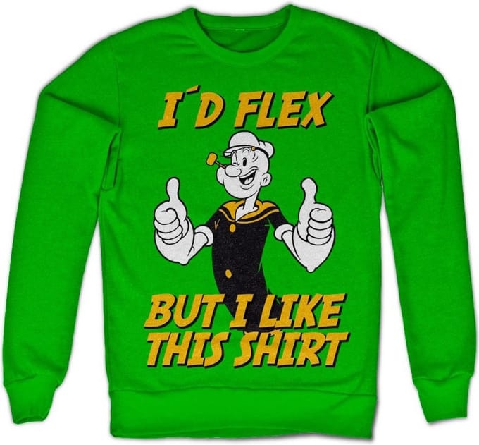 Popeye I'd Flex-sweatshirt Groen