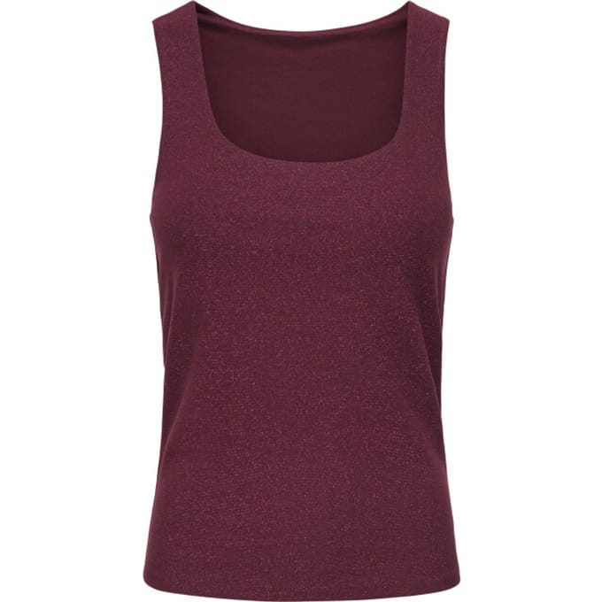 Only Onlea glitter s/l 2-ways top jrs noos chocolate tr